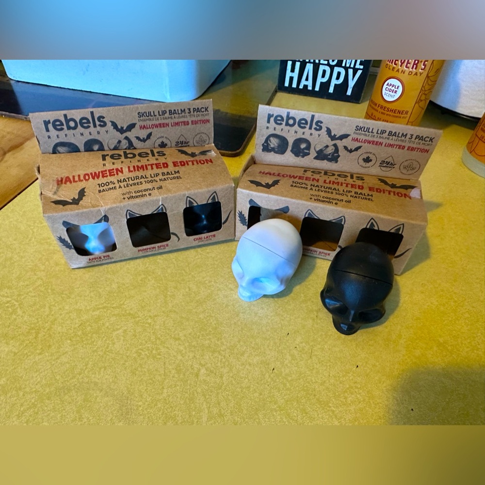 Rebels Refinery Halloween lip balms